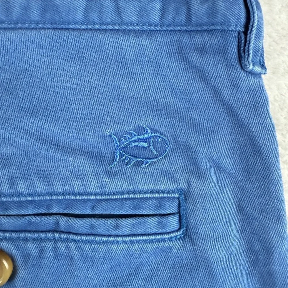 Southern Tide Pants Mens 34x32 Blue Stretch Twill Chino Khaki